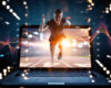 Man in sportwear running