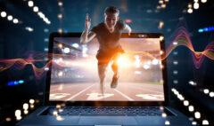Man in sportwear running